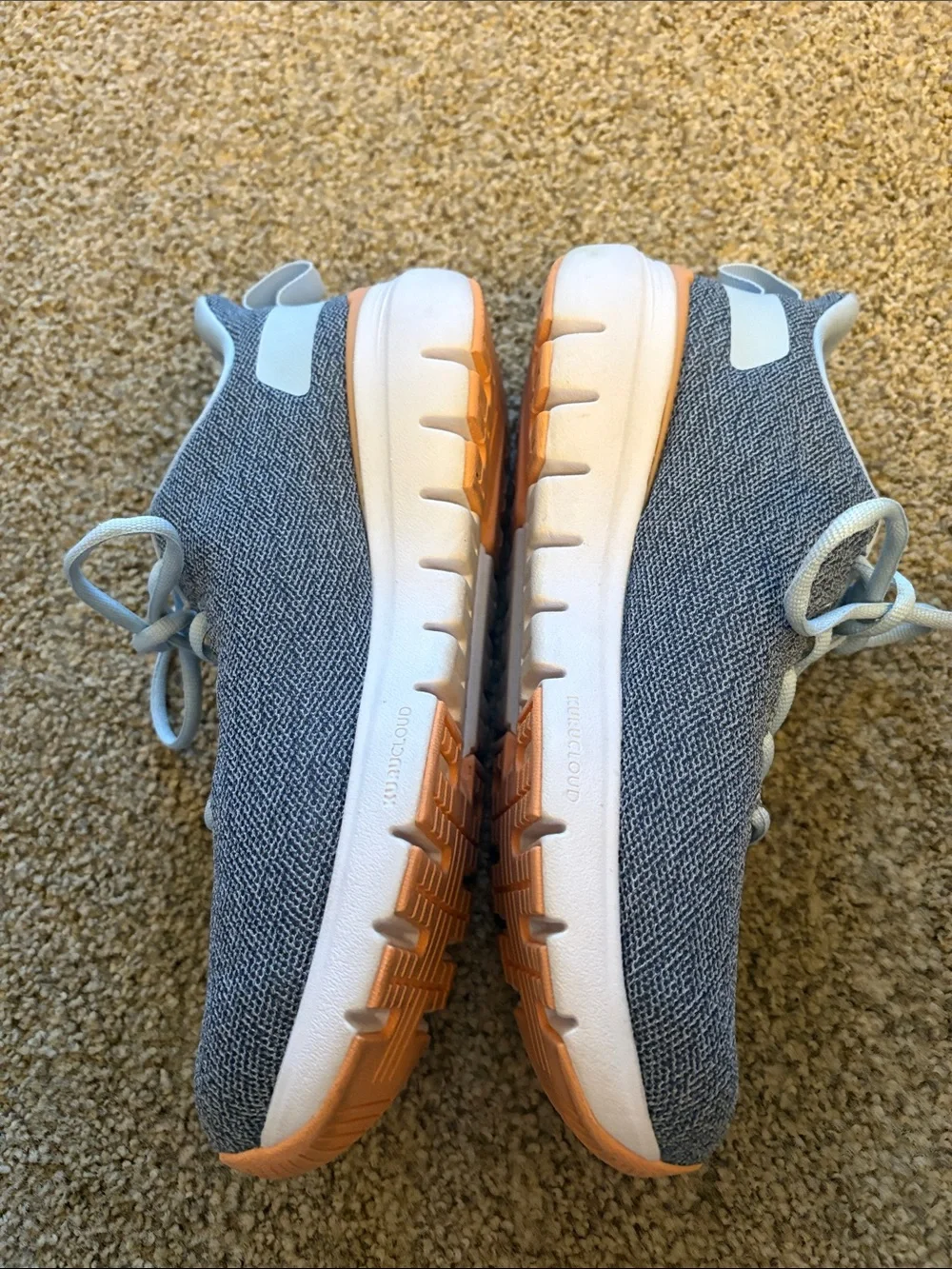 Kuru Light Blue and Gray Women's Lace-Up Sneakers